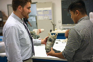 CSUDH students Daniel Haden and Randell Leoncio