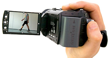 handheld video camera