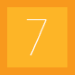 large 7 in orange box