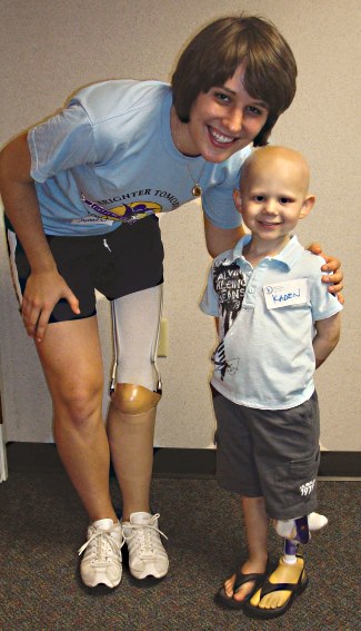 Decker poses with Kaden