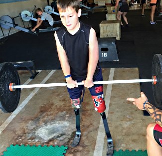 Calder in gym